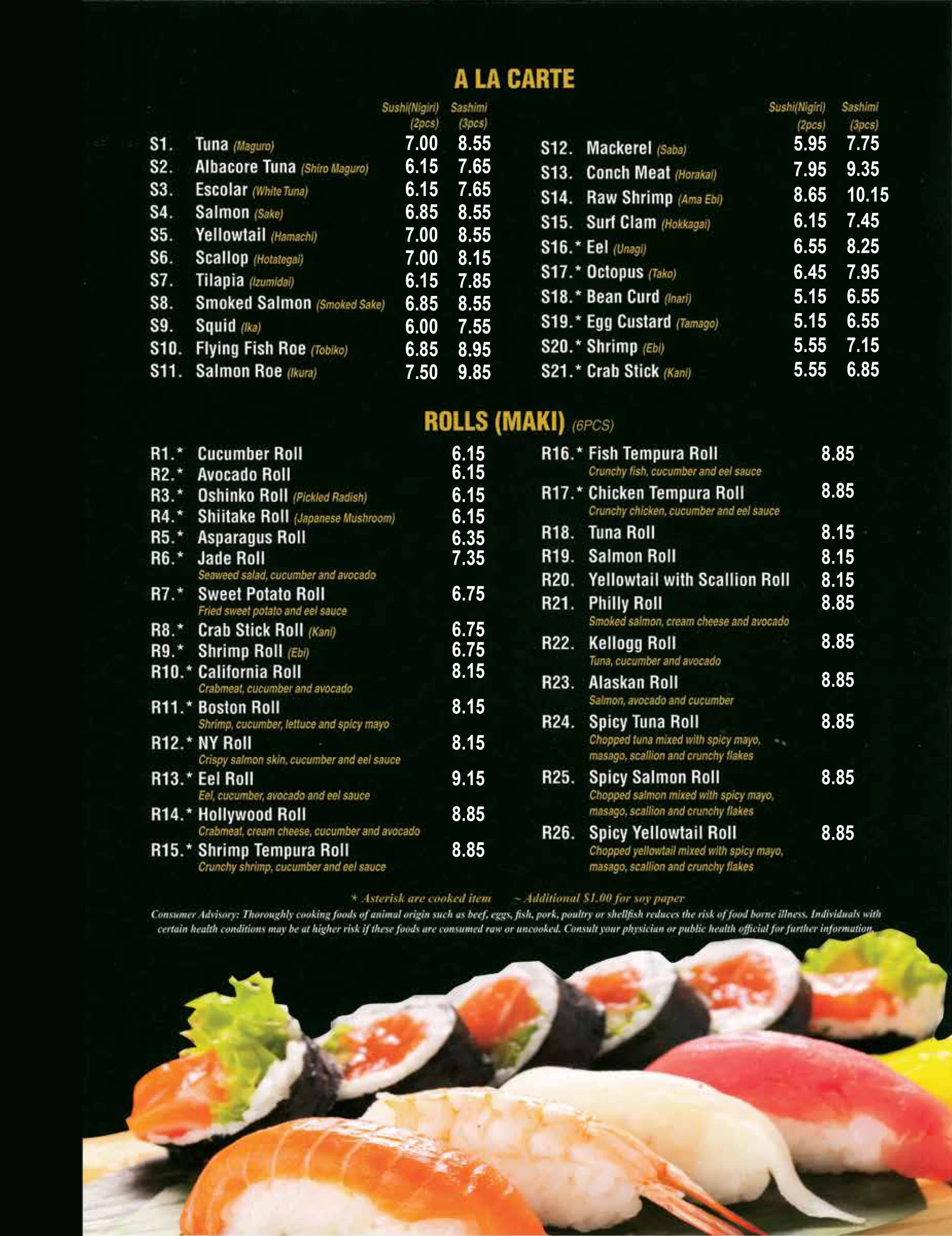 Kyoto menu best sale